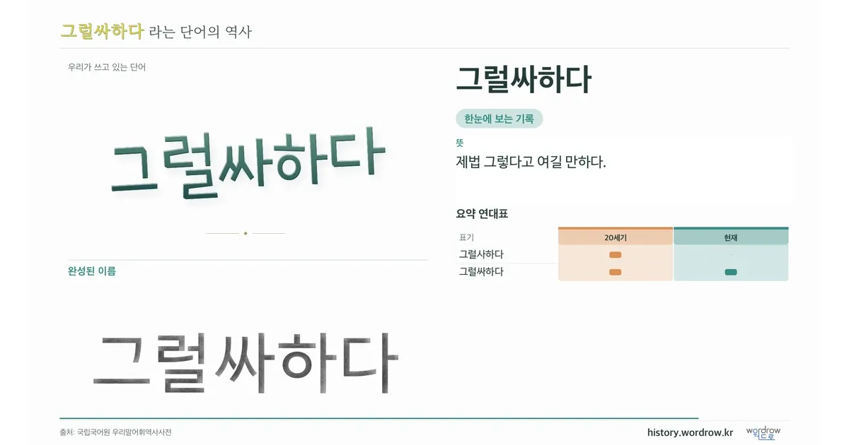 그럴싸하다 대표 이미지