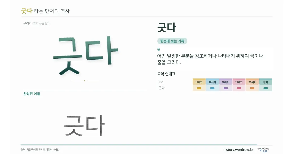 긋다 대표 이미지