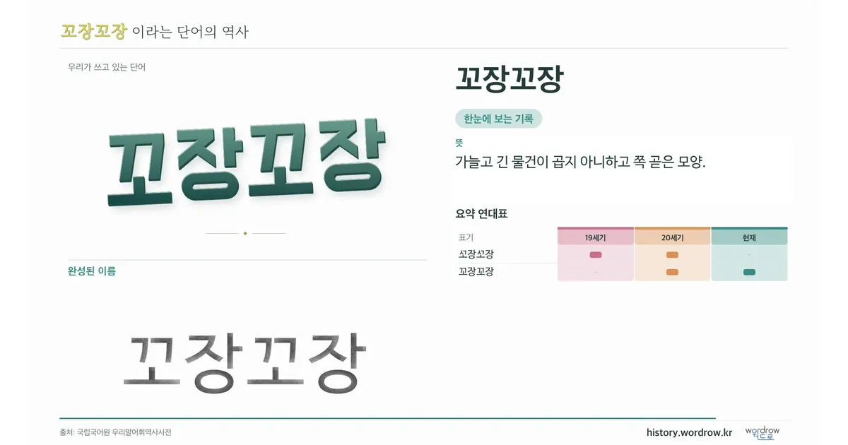 꼬장꼬장 대표 이미지