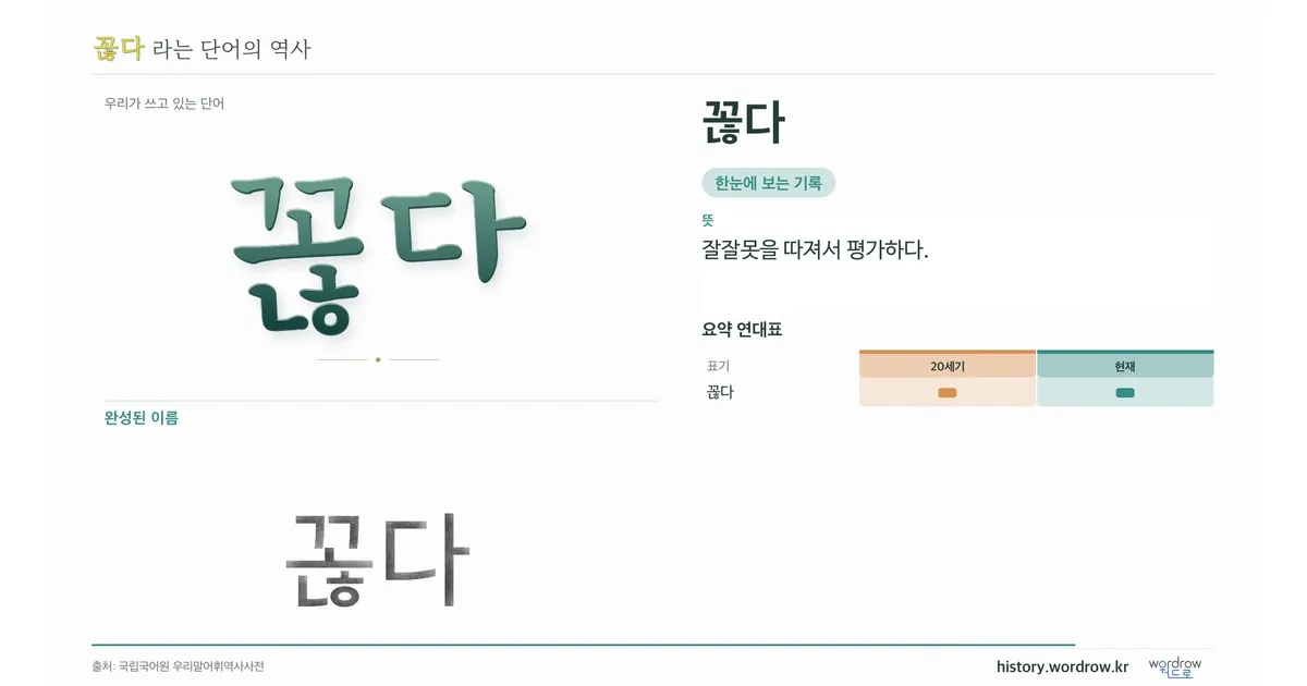 꼲다 대표 이미지