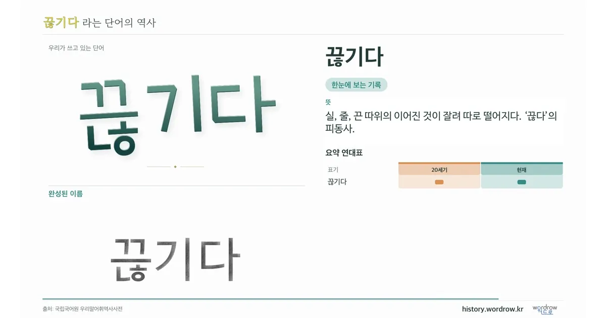 끊기다 대표 이미지