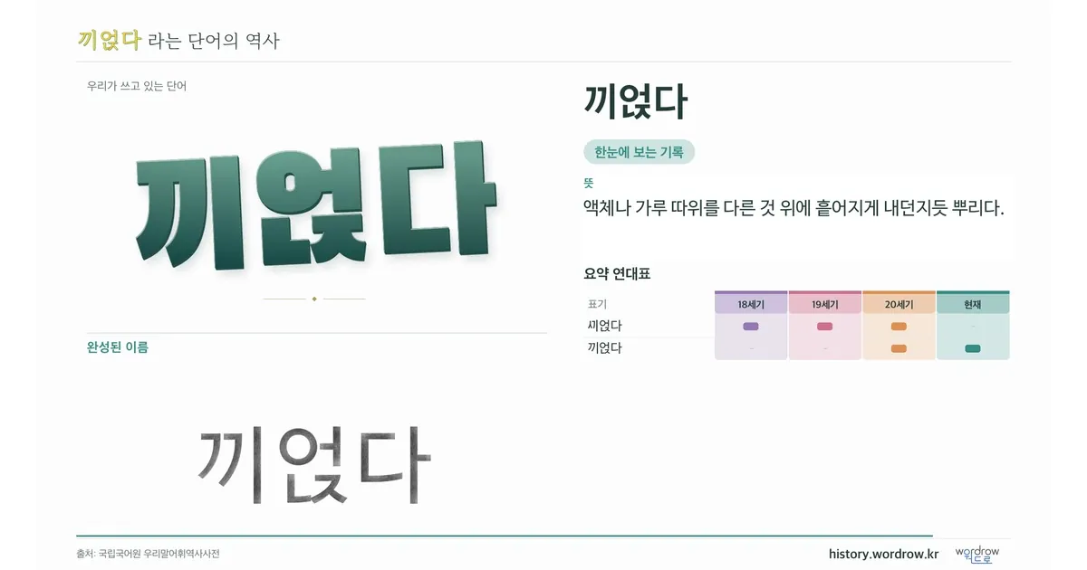 끼얹다 대표 이미지