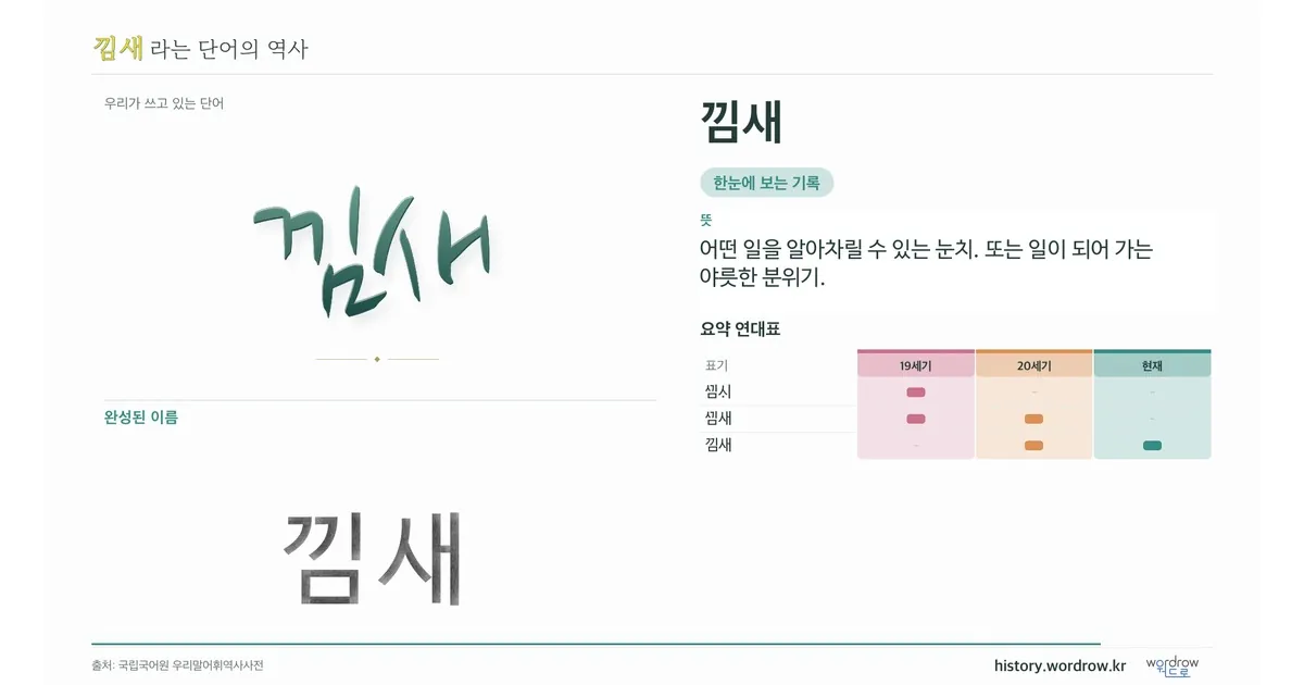 낌새 대표 이미지