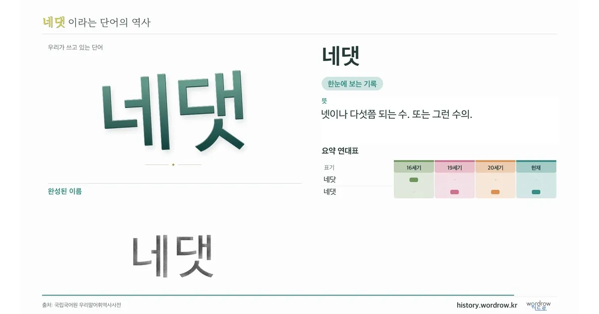 네댓 대표 이미지