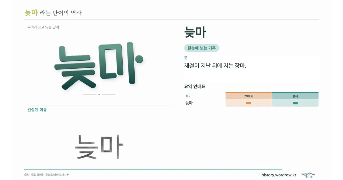 늦마 대표 이미지