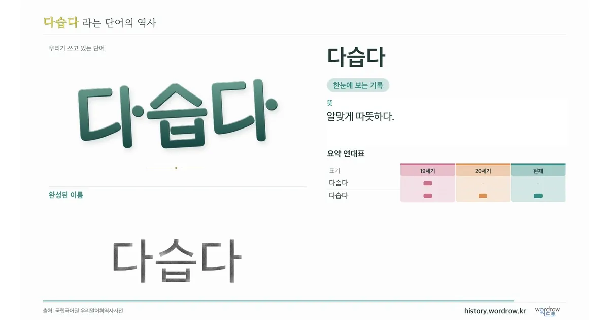 다습다 대표 이미지