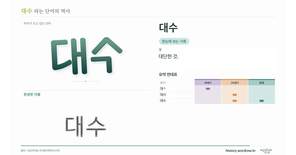 대수 대표 이미지