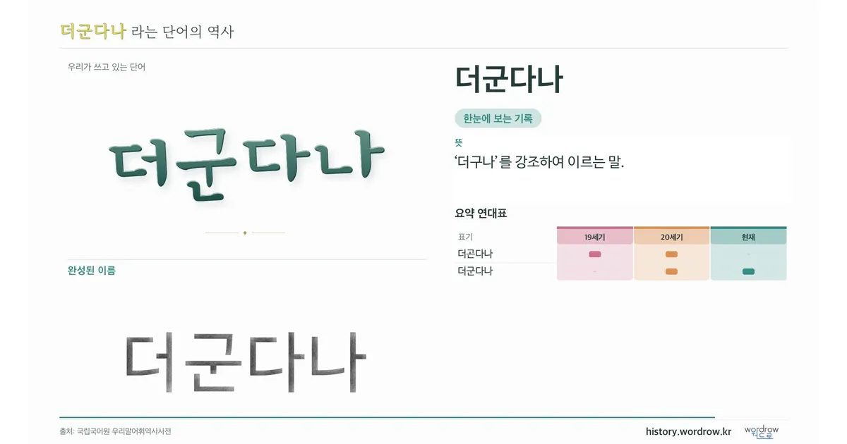 더군다나 대표 이미지