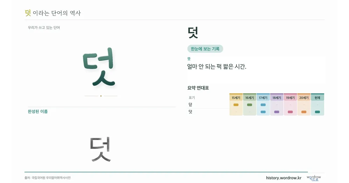 덧 대표 이미지