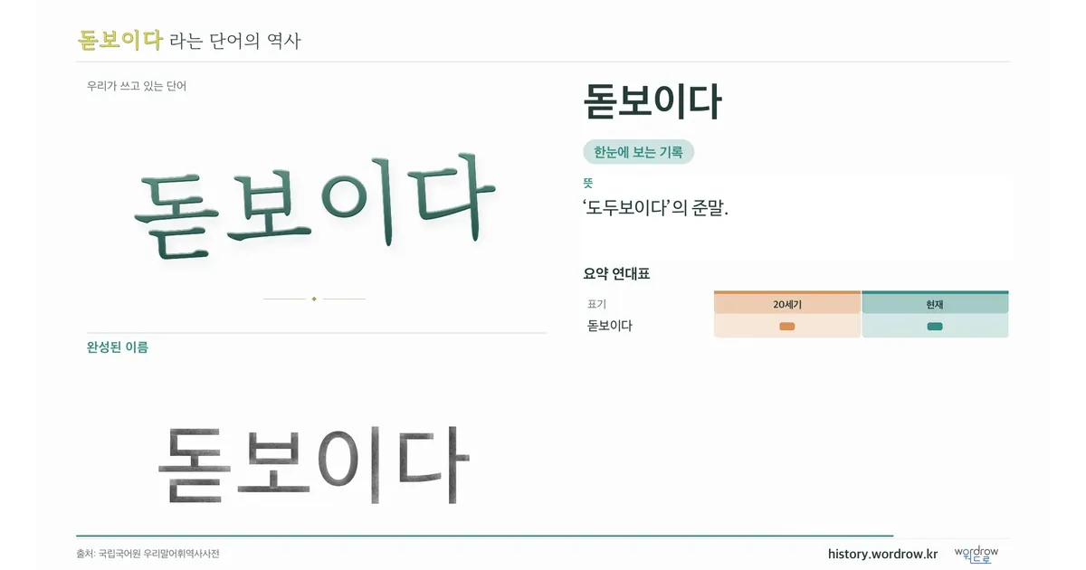돋보이다 대표 이미지