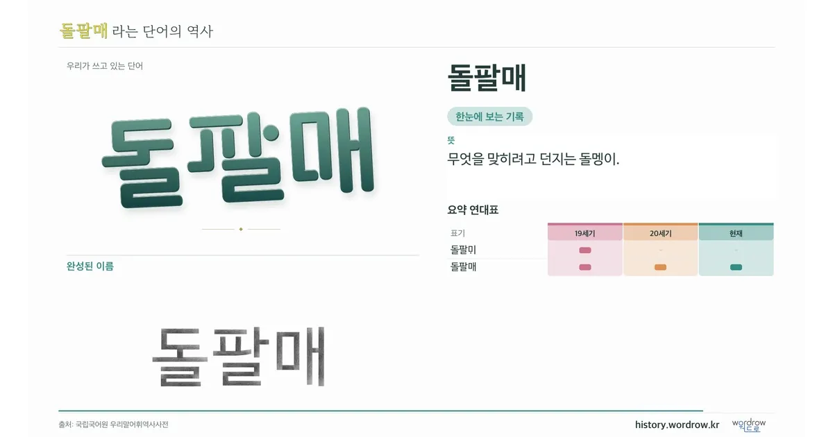 돌팔매 대표 이미지