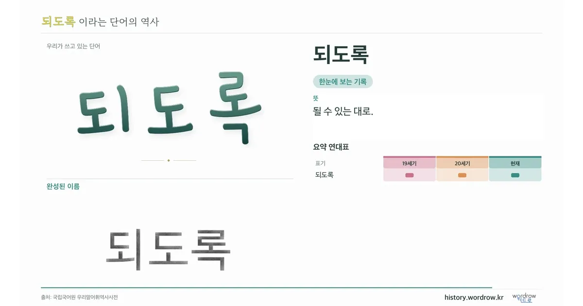 되도록 대표 이미지