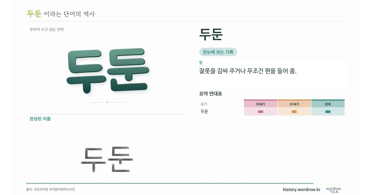 두둔 대표 이미지