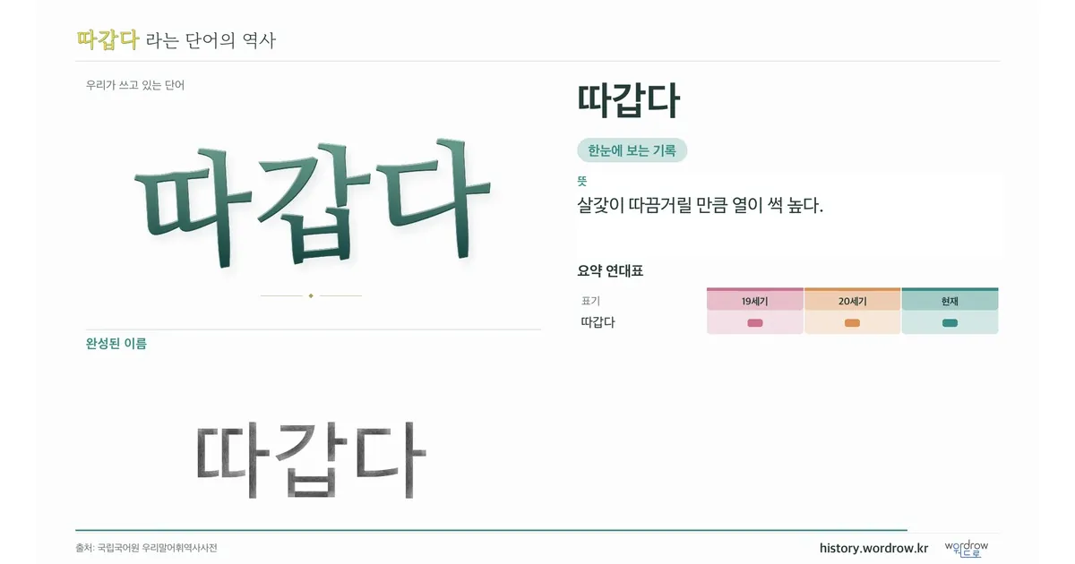 따갑다 대표 이미지