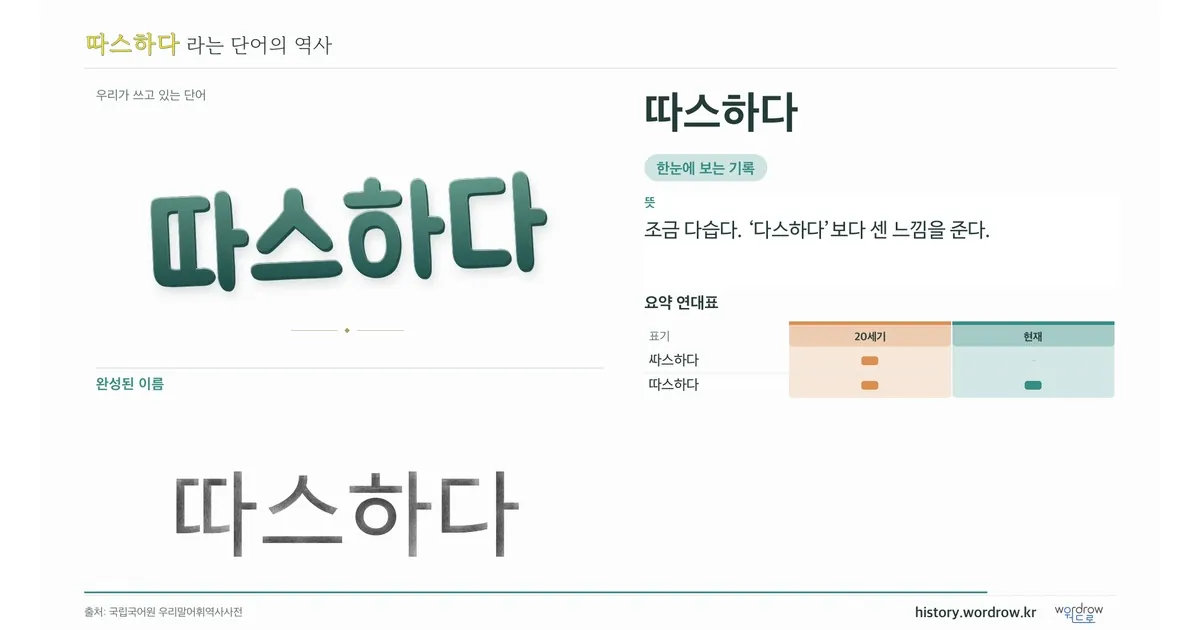 따스하다 대표 이미지