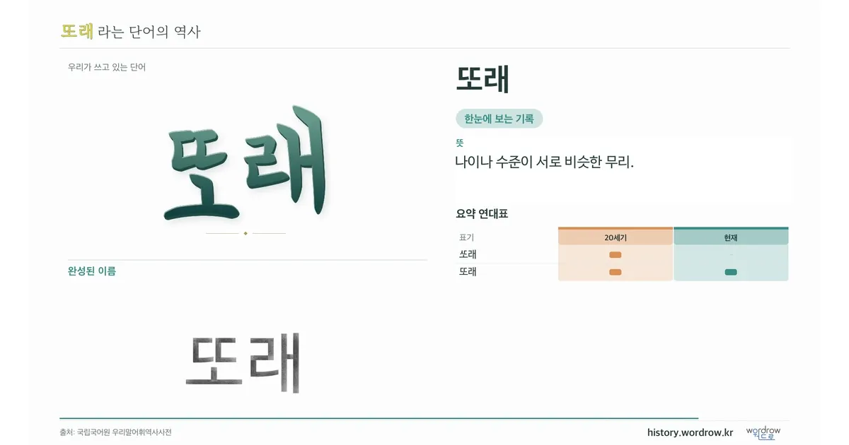 또래 대표 이미지