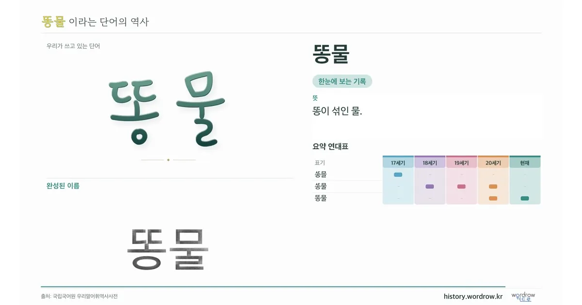 똥물 대표 이미지