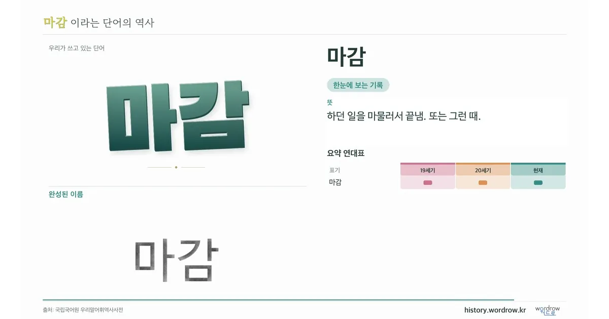 마감 대표 이미지