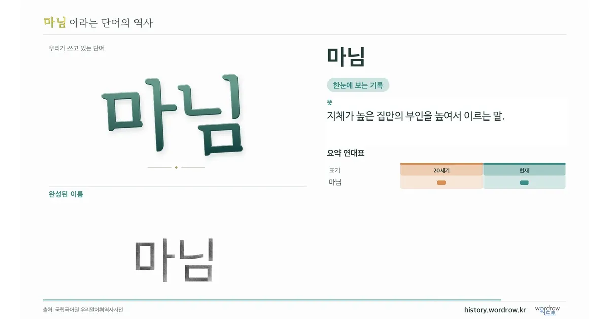 마님 대표 이미지