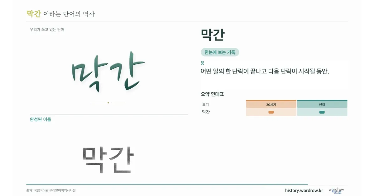 막간 대표 이미지