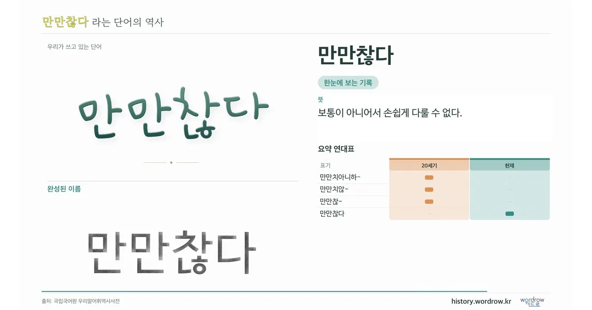 만만찮다 대표 이미지
