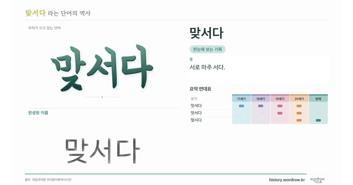 맞서다 대표 이미지