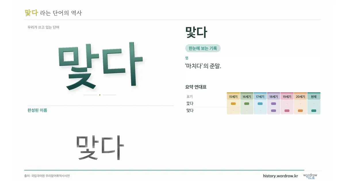 맟다 대표 이미지