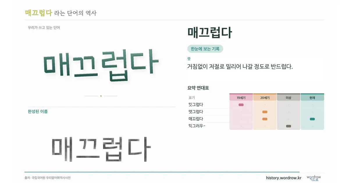매끄럽다 대표 이미지
