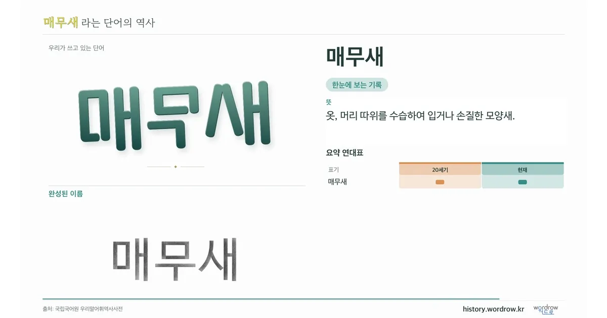 매무새 대표 이미지