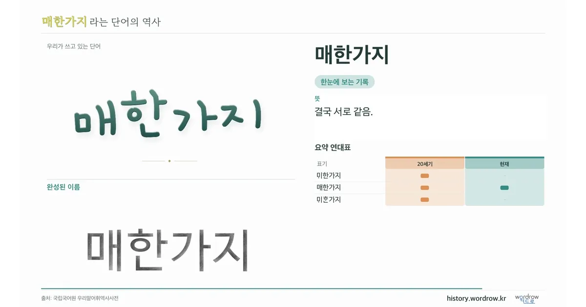 매한가지 대표 이미지