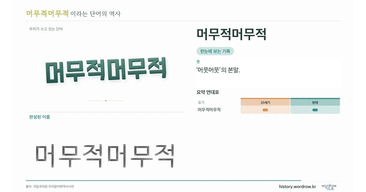 머무적머무적 대표 이미지