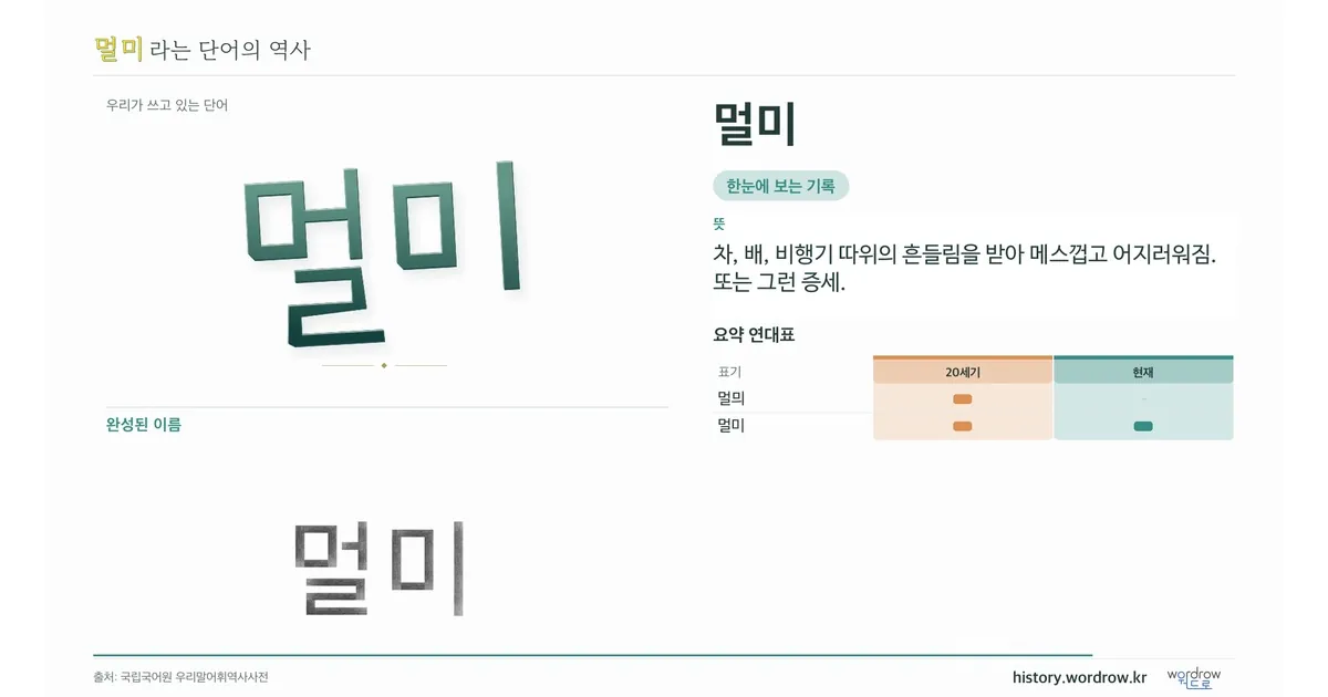 멀미 대표 이미지