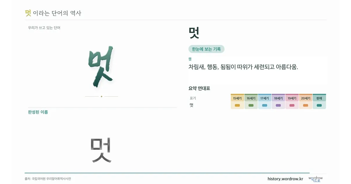 멋 대표 이미지