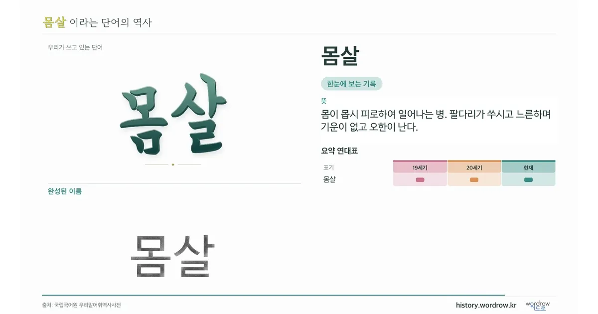 몸살 대표 이미지