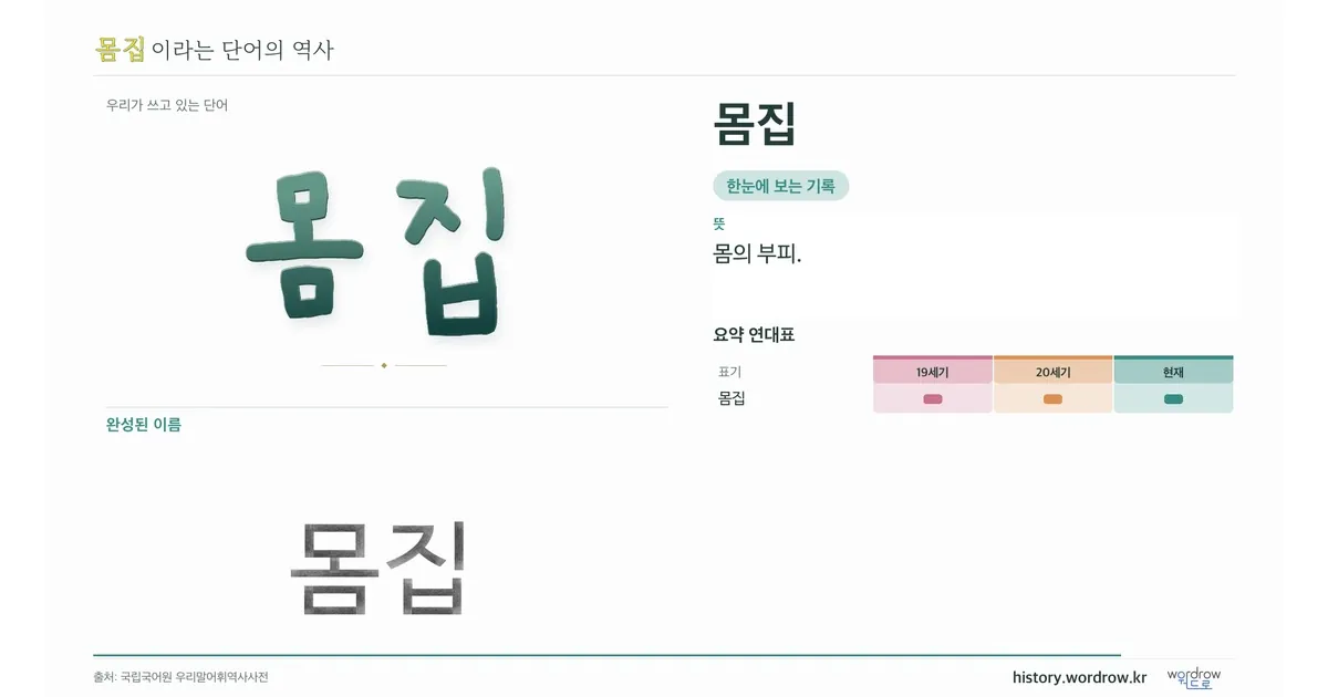 몸집 대표 이미지