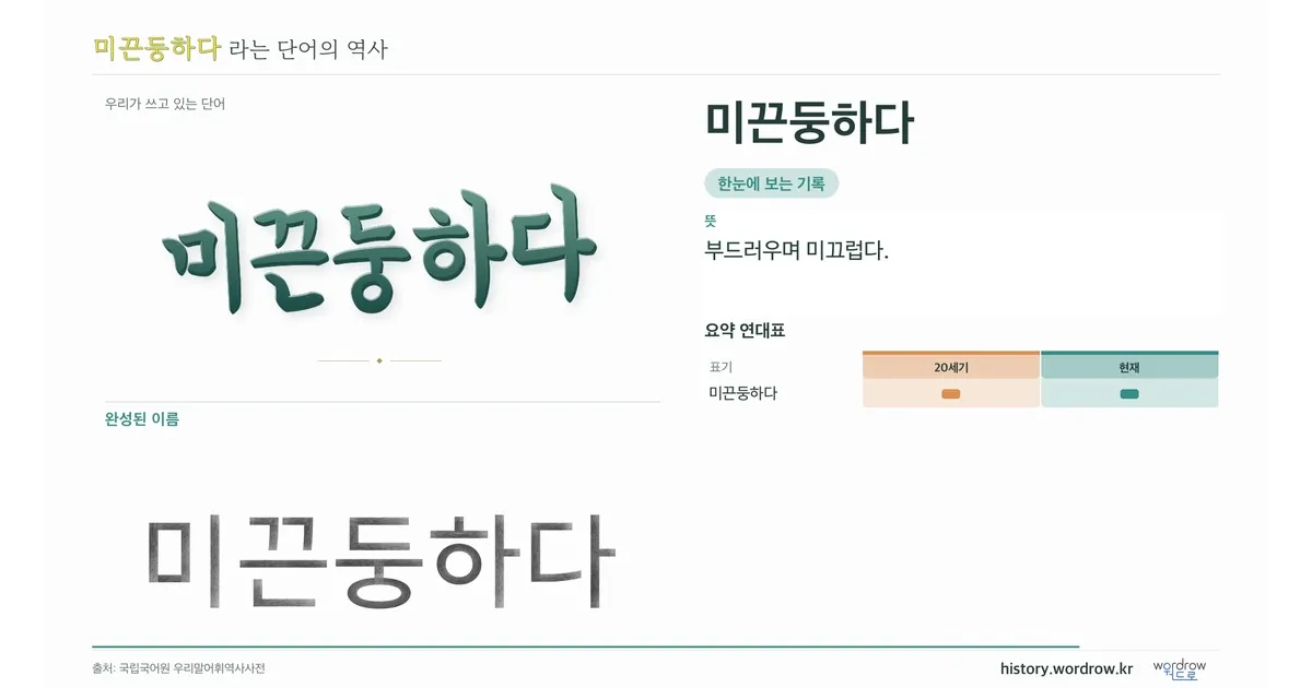 미끈둥하다 대표 이미지