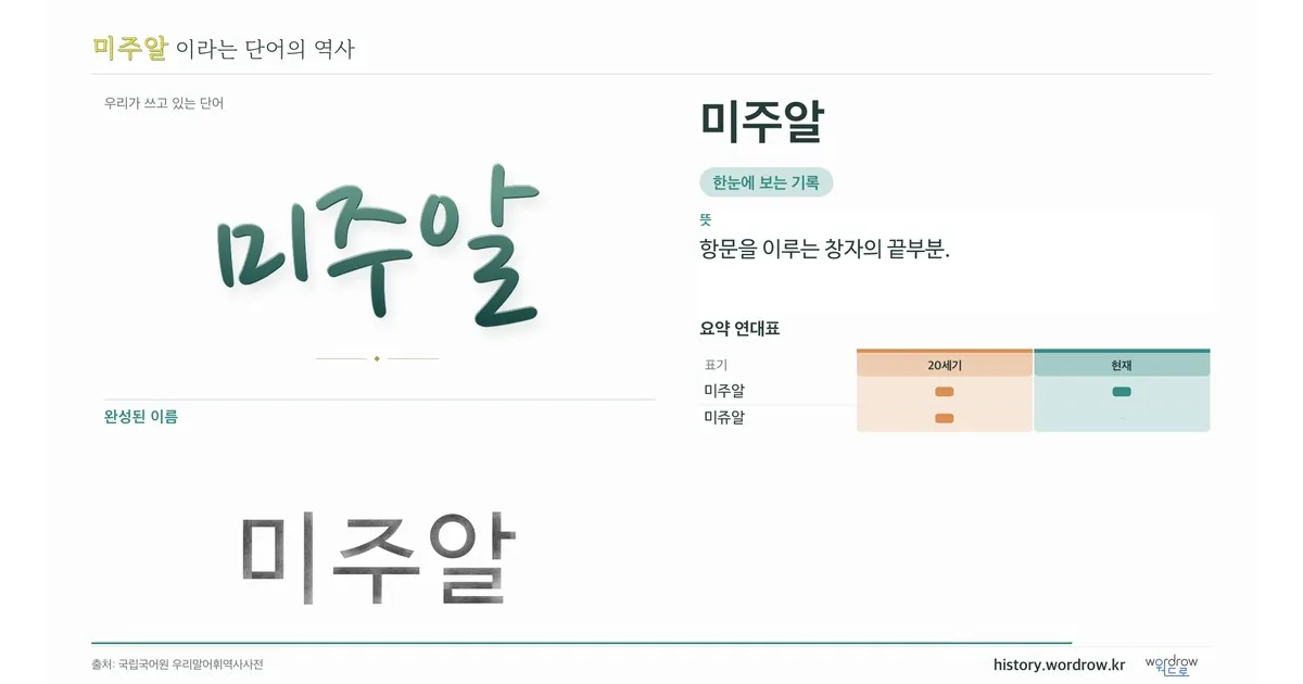 미주알 대표 이미지