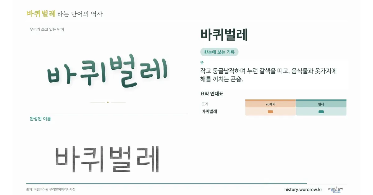 바퀴벌레 대표 이미지