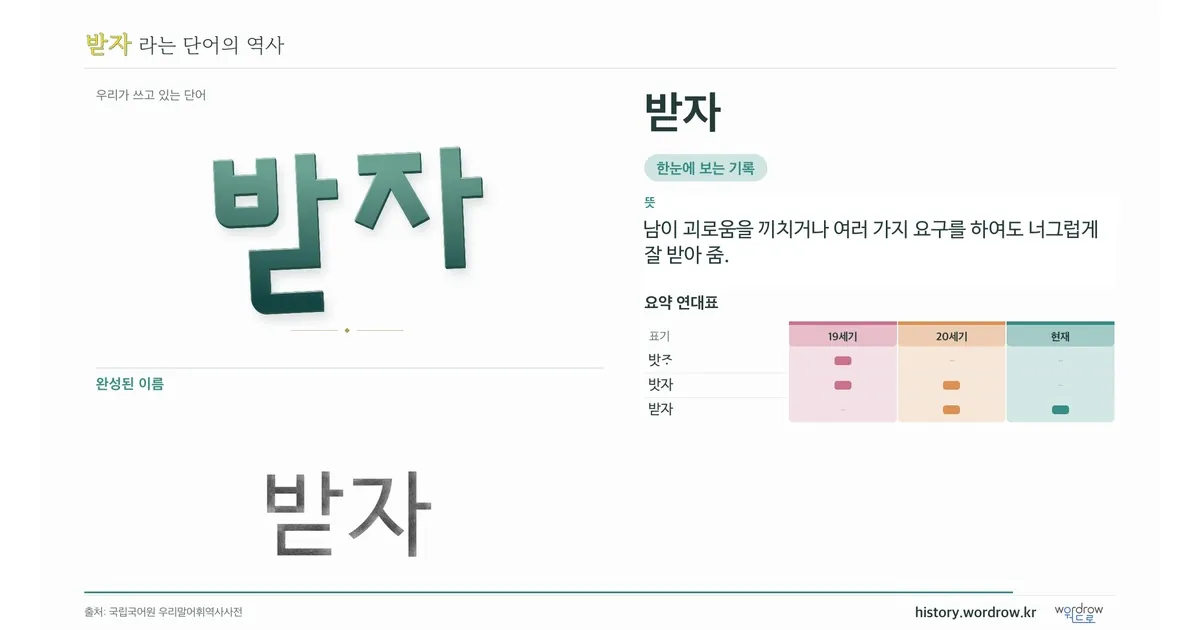 받자 대표 이미지