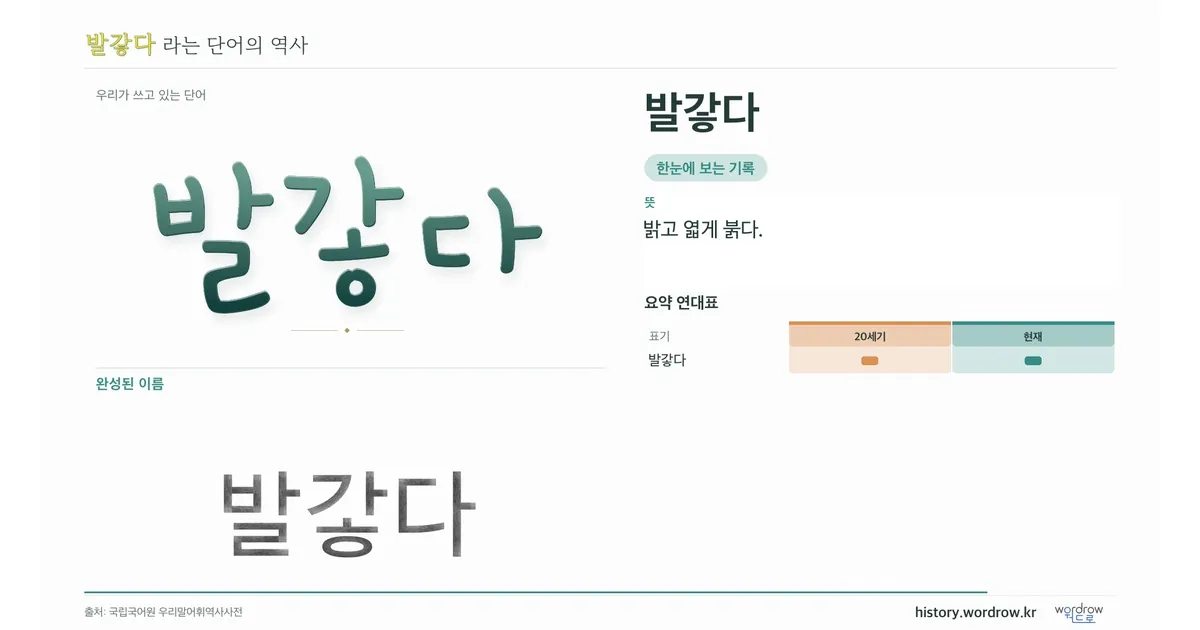 발갛다 대표 이미지