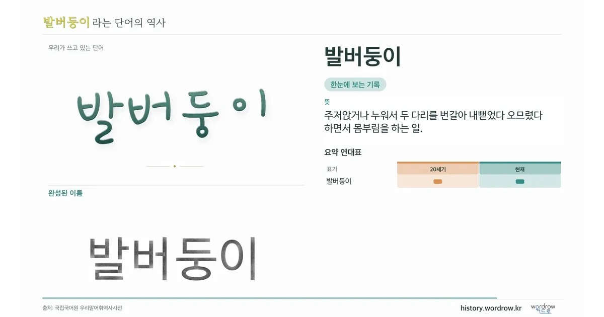 발버둥이 대표 이미지