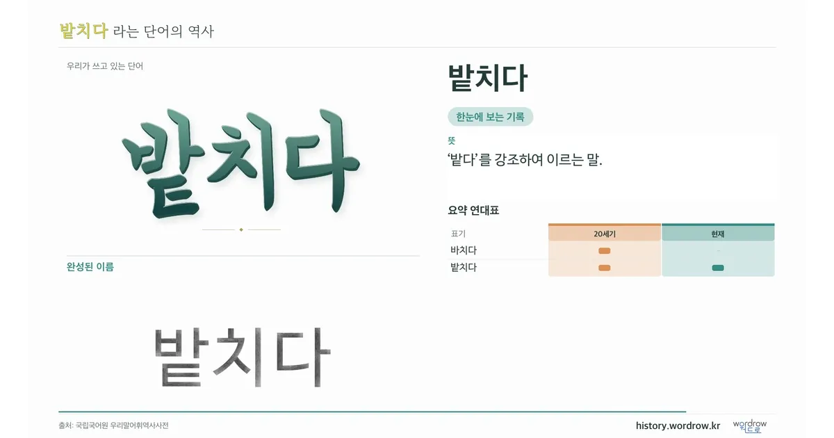 밭치다 대표 이미지
