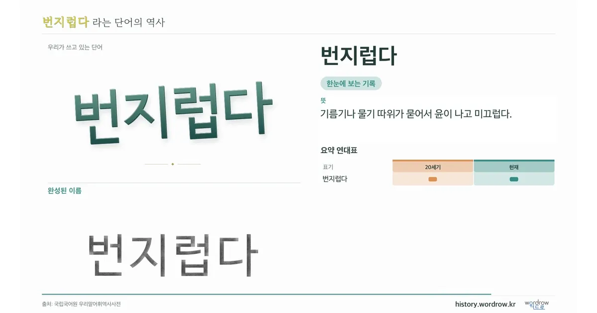 번지럽다 대표 이미지