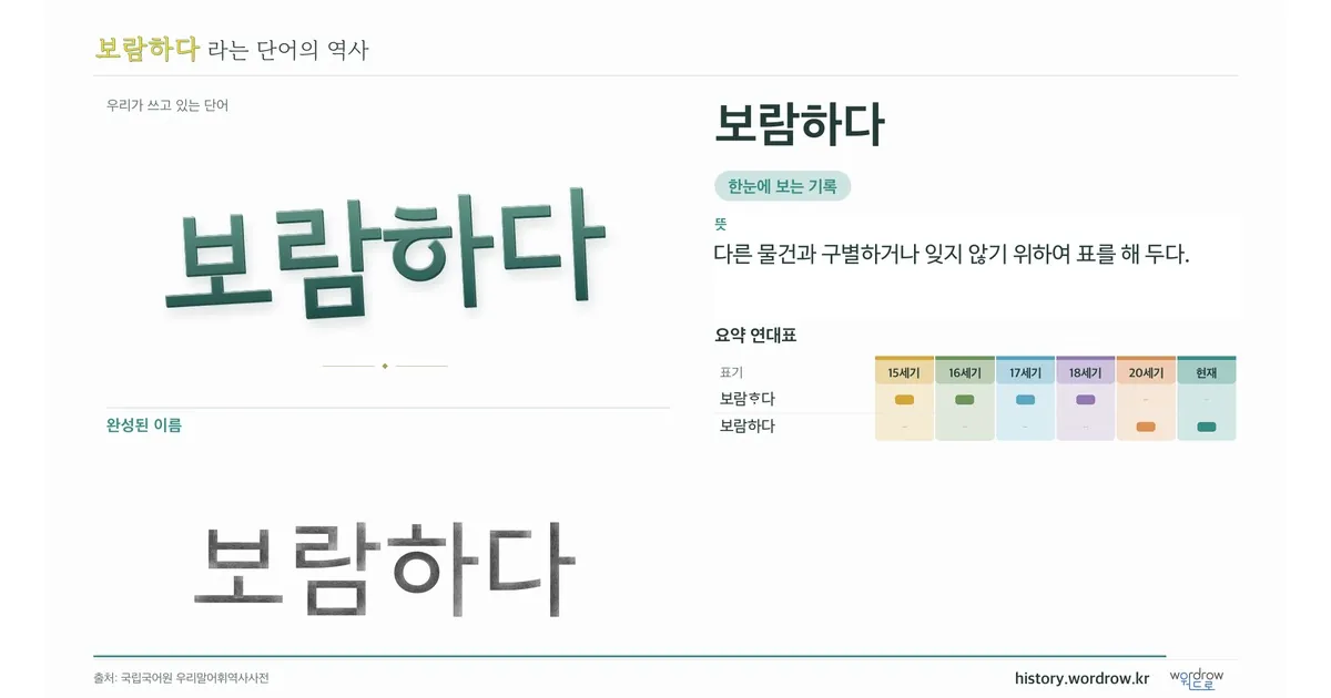 보람하다 대표 이미지