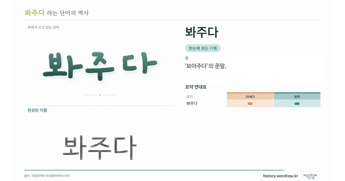 봐주다 대표 이미지