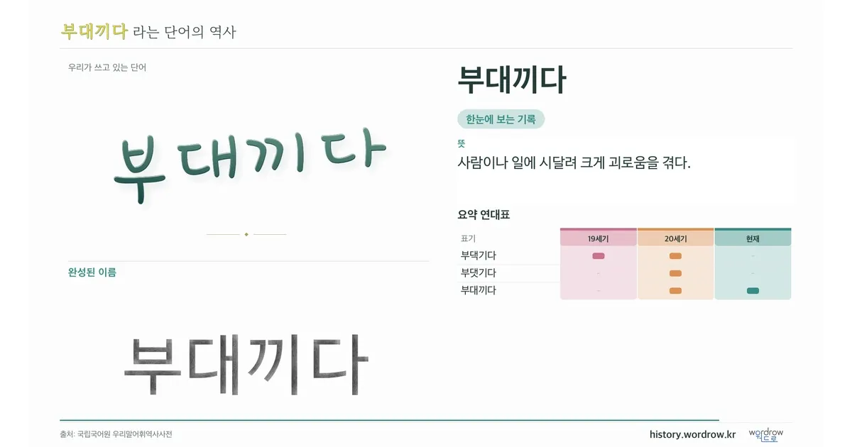 부대끼다 대표 이미지