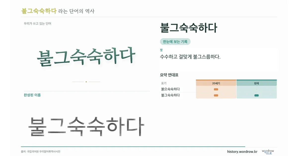 불그숙숙하다 대표 이미지