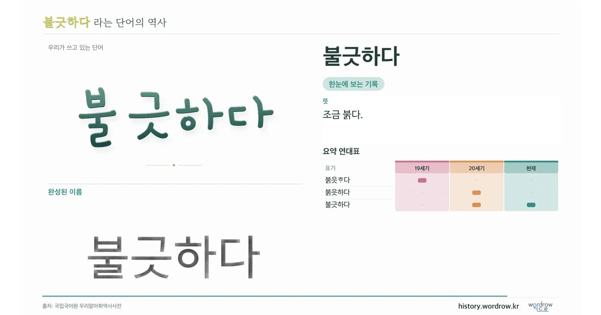 불긋하다 대표 이미지