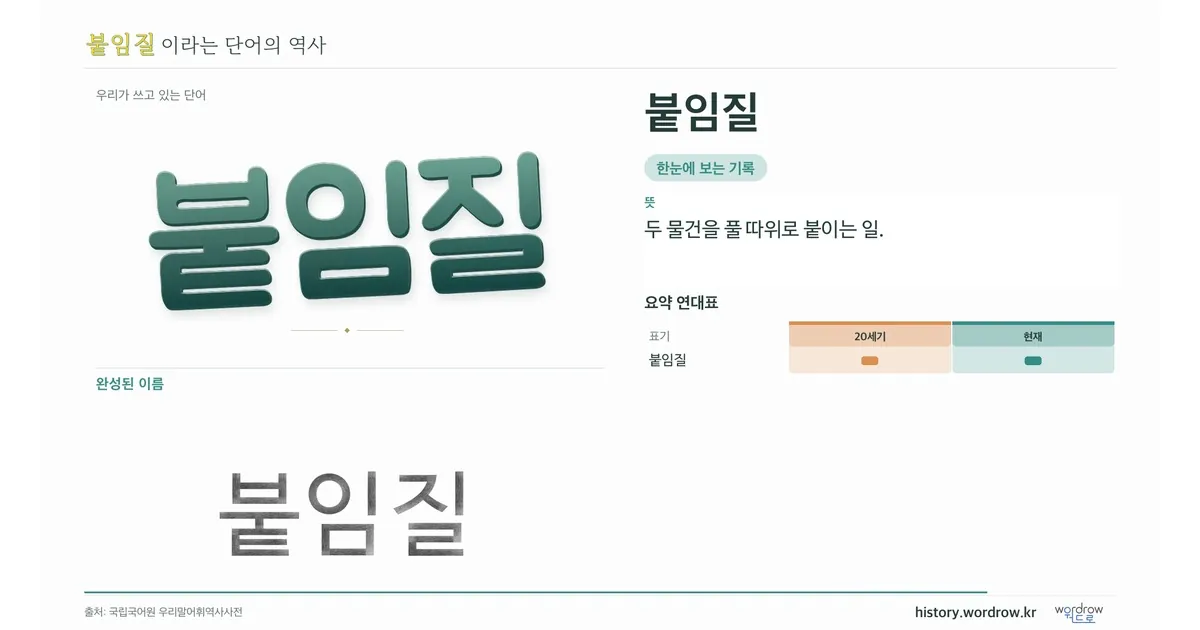 붙임질 대표 이미지