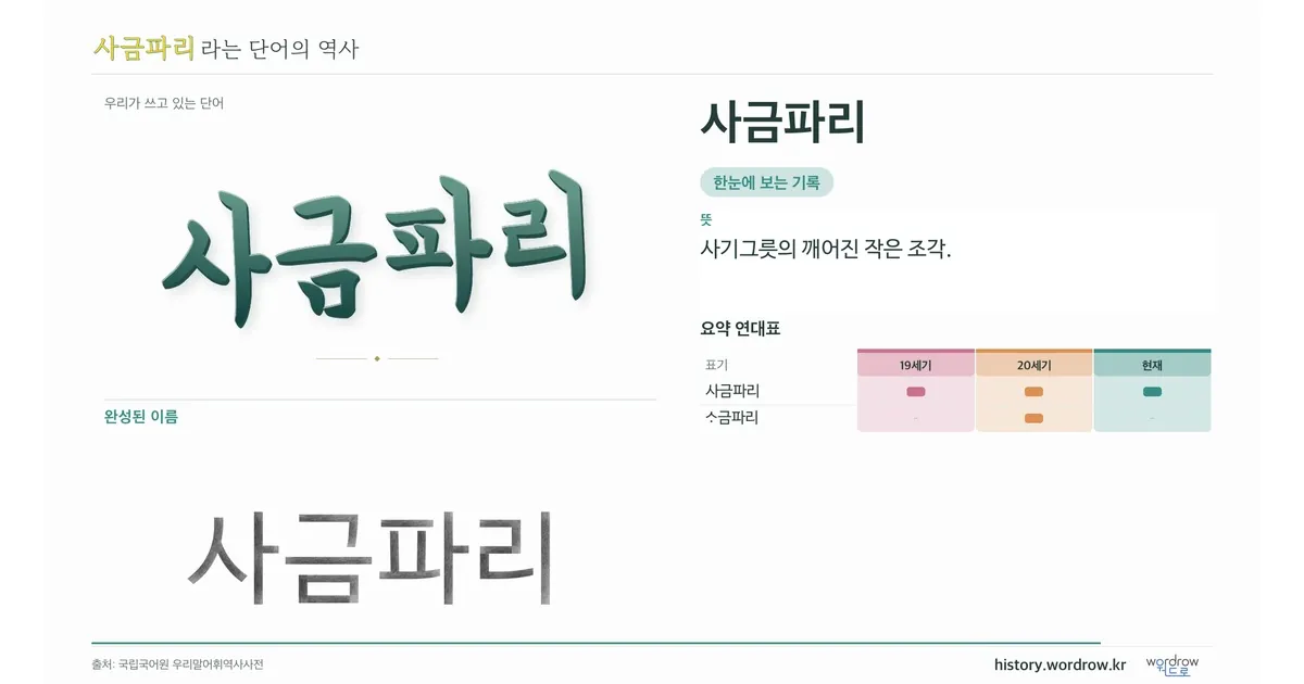사금파리 대표 이미지